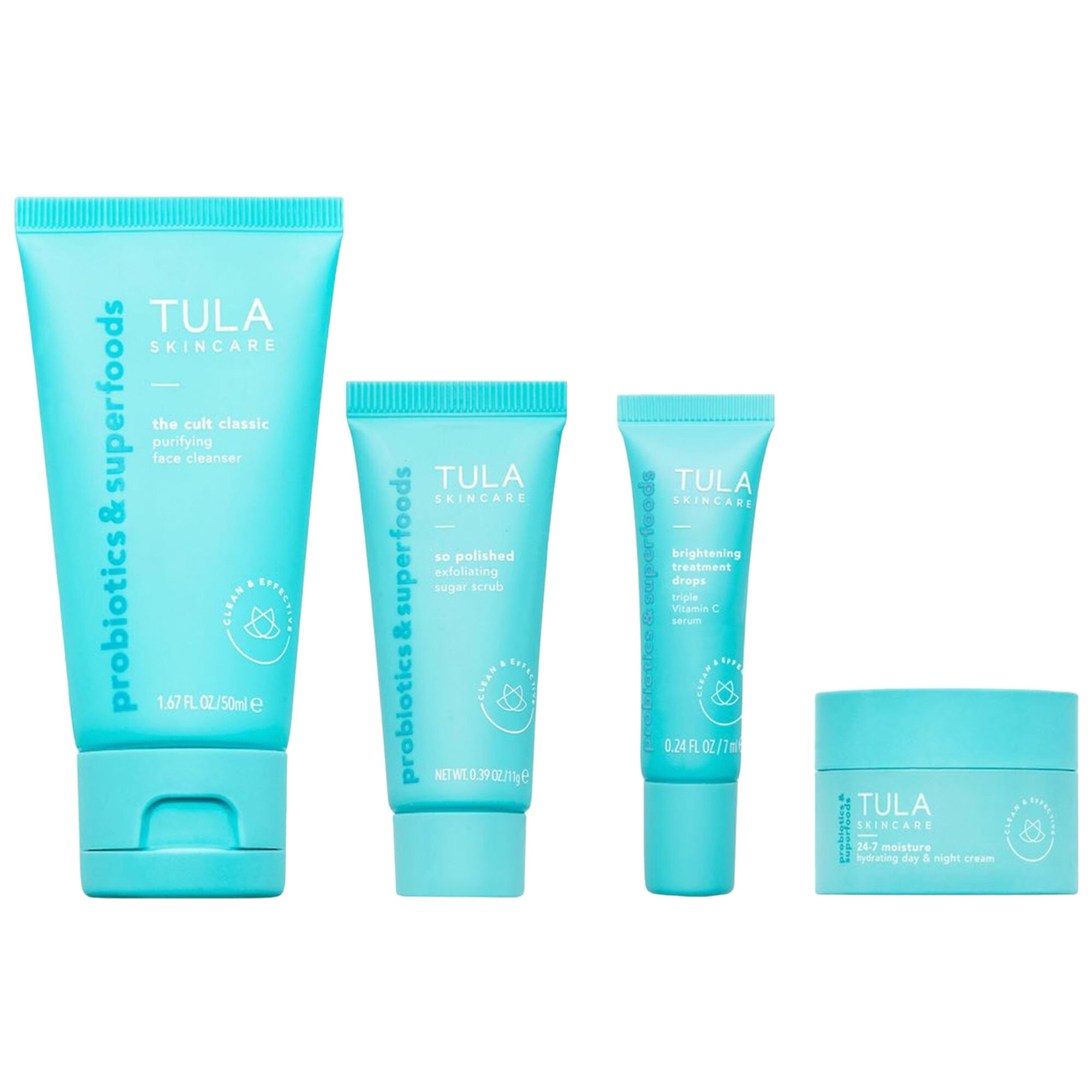 On The Go Best Sellers Travel Kit TULA Skincare