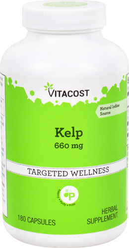 Kelp -- 660 mg - 180 Capsules (Капсулы) Vitacost