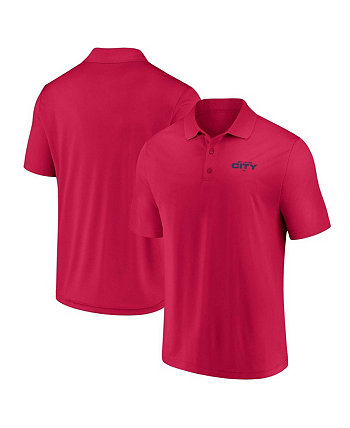 Мужская красная рубашка-поло с логотипом St. Louis City SC Primary Fanatics