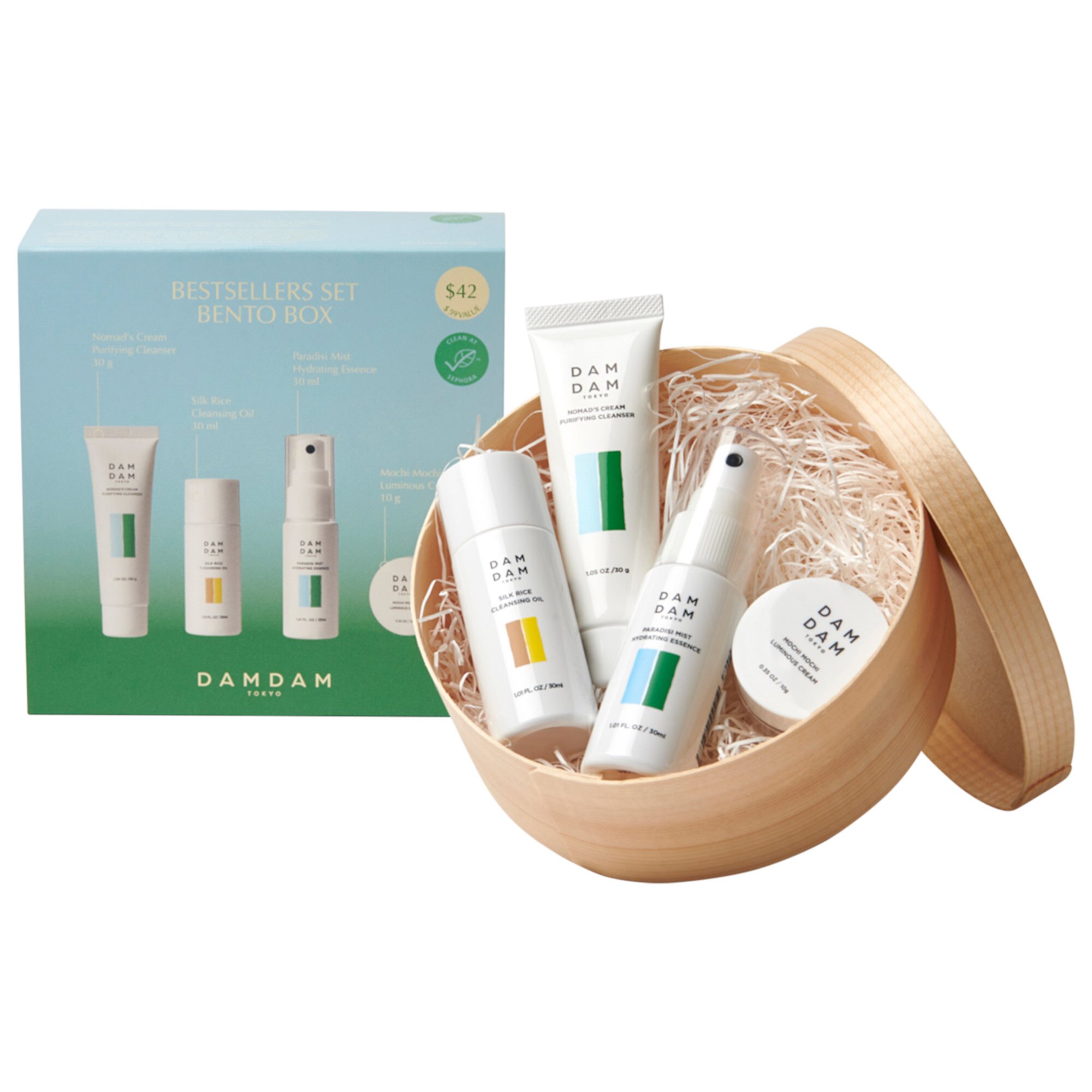 Cleansing & Hydrating Bestseller Set Bento Box DAMDAM