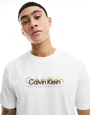 Белая футболка с логотипом Calvin Klein Calvin Klein