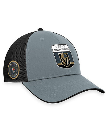 Мужская серо-черная регулируемая шапка Vegas Golden Knights Authentic Pro Home Ice Trucker Fanatics