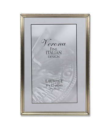 Антикварная латунная рамка для фотографий - Дизайн бусинок - 8 "x 12" Lawrence Frames