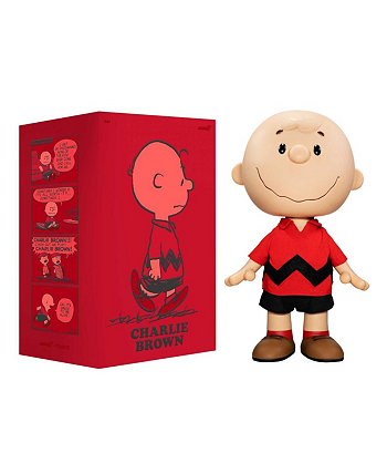 Peanuts Charlie Brown Red Distressed Shirt Supersize Vinyl Figure SUPER7