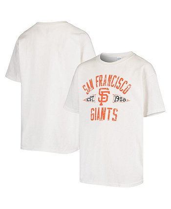 Youth Boys White San Francisco Giants Team Wordmark T-shirt Bimm Rider Sportswear