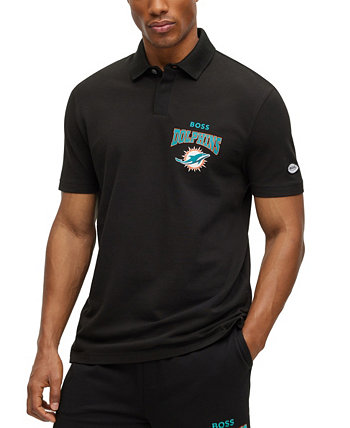 Мужская рубашка поло BOSS by Hugo Boss x NFL Miami Dolphins BOSS