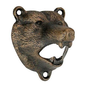 Grizzly Bear of the Woods Cast Iron Bottle Opener Design Toscano