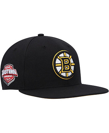 Мужская черная бейсболка Boston Bruins Sure Shot Captain Snapback '47 Brand