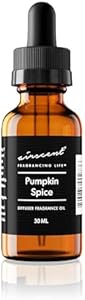 Pumpkin Spice Diffuser Oil - AirScent Essential Oil Blend - 10 mL, 0.34 fl oz Fragrance Oil Dropper Bottle for Aromatherapy Diffusers and Humidifiers - Pumpkin Spice Essential Oil Air-Scent