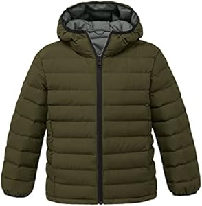 wantdo Boys' Lightweight Puffer Jacket Warm Winter Coat Waterproof Outerwear Jackets & Coats Wantdo