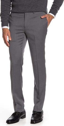 Миниатюрные брюки узкого кроя с узором «елочка» - внутренний шов 30–34 дюйма Louis Raphael