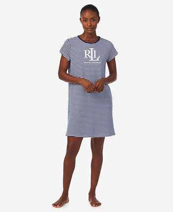 Женская футболка для сна с коротким рукавом и круглым вырезом, ночная рубашка LAUREN Ralph Lauren