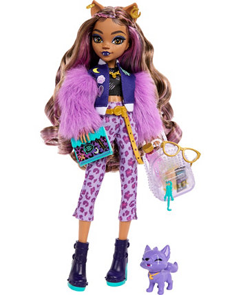 Модная кукла Клодин Вульф с полумесяцем для собаки и аксессуарами Monster High