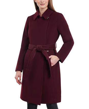 Женское пальто-халат маленького размера с поясом Michael Kors Michael Kors