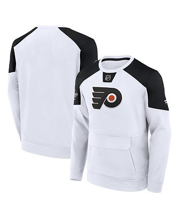 Men's White Philadelphia Flyers 2024 NHL Stadium Series Authentic Pro Fleece Logo Pullover Sweatshirt Fanatics