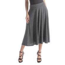 Женская плиссированная юбка миди с карманами в горошек 24Seven Comfort Apparel 24Seven Comfort