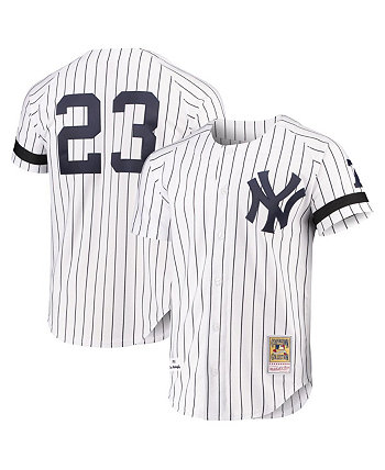Мужское аутентичное джерси Don Mattingly New York Yankees Cooperstown Collection - белое Mitchell & Ness