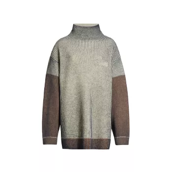 Virgin Wool-Blend Tunic Sweater MM6 Maison Margiela
