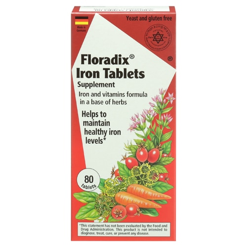 Таблетки железа Floradix – 80 таблеток Floradix