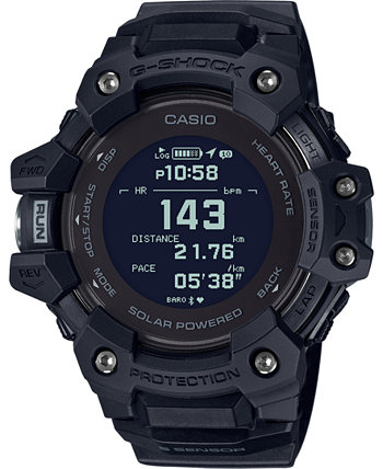 Мужские часы Solar Digital Connected Power Trainer с черным полимерным ремешком, 55 мм G-Shock
