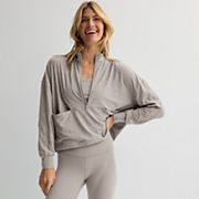 Women's FLX Wander Track Half Zip Popover Sweatshirt Flx