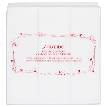 Супермягкий 100% натуральный хлопок для лица Shiseido