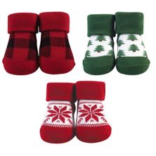 Подарочный набор носков для младенцев для мальчиков, деревья, один размер Hudson Baby