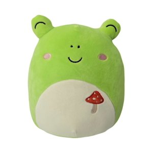 Squishmallows Official Kellytoys Plush 8 Inch Wendy the Green Frog Smiling Mushroom Embroidery Soft Stuffed Toys Squishmallows