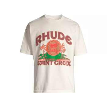 Хлопковая футболка с логотипом Saint Croix R H U D E