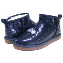 Women's Cuce  Navy Seattle Seahawks Sequin Ankle Boots Cuce