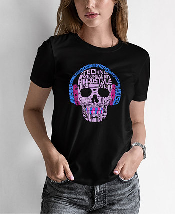 Женская футболка Word Art Styles of EDM Music LA Pop Art