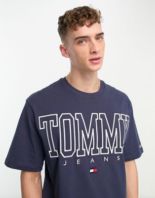Эксклюзивная хлопковая футболка с логотипом спереди Tommy Jeans ASOS Tommy Jeans