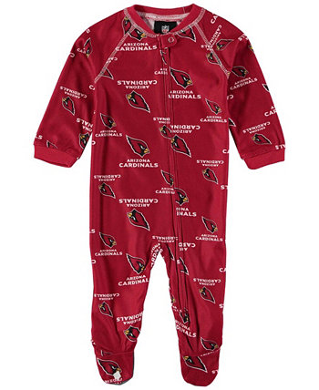 Кардинал Arizona Cardinals для новорожденных мальчиков и девочек с окантовкой, реглан, спальное место во всю молнию во всю длину Outerstuff