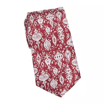 Шелковый галстук с рождественским орнаментом Carson Dellosa