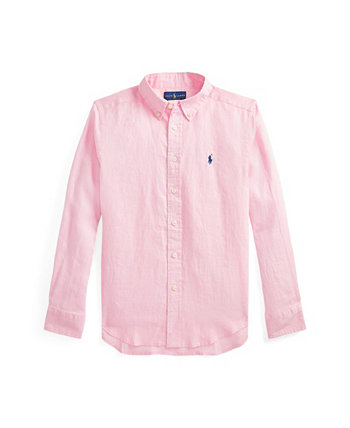 Рубашка для мальчиков Polo Ralph Lauren из льна Polo Ralph Lauren