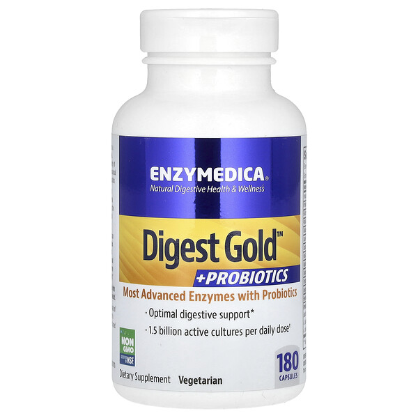 Digest Gold + Пробиотики - 180 капсул - Enzymedica Enzymedica