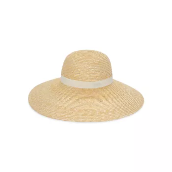 Соломенная шляпа от солнца с вышитым логотипом Polo Ralph Lauren