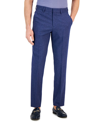 Мужские брюки Modern-Fit Micro-Grid Superflex Suit Pants HUGO BOSS