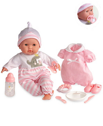 Кукла Berenguer Boutique 15 дюймов с мягким телом, розовый костюм JC Toys