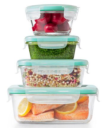 Smart Seal 12 шт. Набор стеклянных контейнеров для хранения пищевых продуктов Oxo