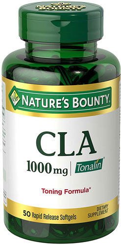 CLA Conjugated Linoleic Acid -- 1000 mg - 50 Softgels (Мягкие капсулы) Nature's Bounty