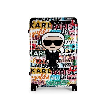 28-дюймовый чемодан с логотипом Explosion Spinner Karl Lagerfeld Paris