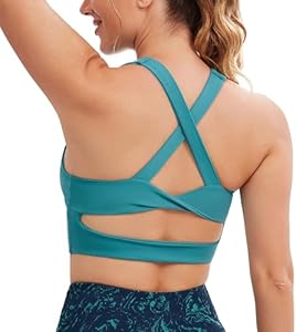 Женские Спортивные бюстгальтеры JOYSPELS Criss-Cross Back Паддинг Топы для тренировок Средняя поддержка JOYSPELS