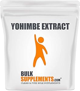 BulkSupplements.com Yohimbe Extract Powder - Yohimbe Bark Extract, Yohimbe Supplements for Men & Women, Yohimbe Bark Powder - Herbal Supplement, Gluten Free, 250mg per Serving, 250g (8.8 oz) BulkSupplements