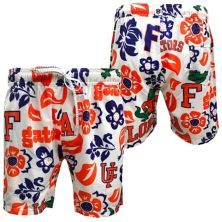 Youth Wes & Willy White Florida Gators Allover Print Vault Tech Swim Trunks Wes & Willy
