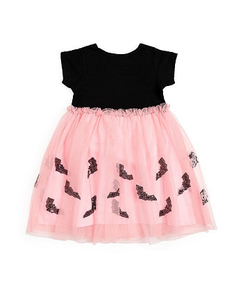 Платье-пачка с короткими рукавами на Хэллоуин для маленьких и больших девочек Sweet Wink