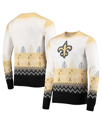 Мужской белый вязаный свитер New Orleans Saints с большим логотипом Ugly Pullover FOCO