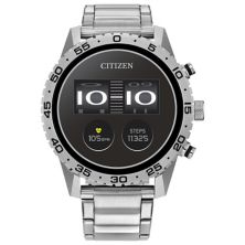 Спортивные умные часы Citizen CZ Smart из нержавеющей стали, корпус 45 мм, браслет из нержавеющей стали Citizen