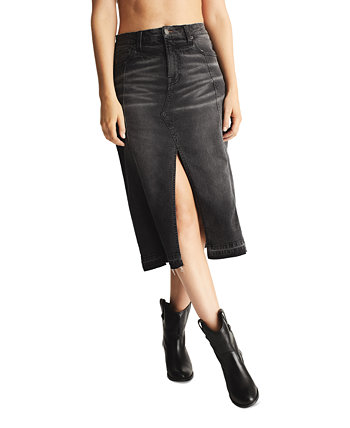Женская джинсовая юбка-миди с разрезом спереди Frye