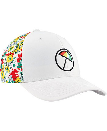 Men's White Arnold Palmer Invitational Floral Tech Flexfit Adjustable Hat PUMA